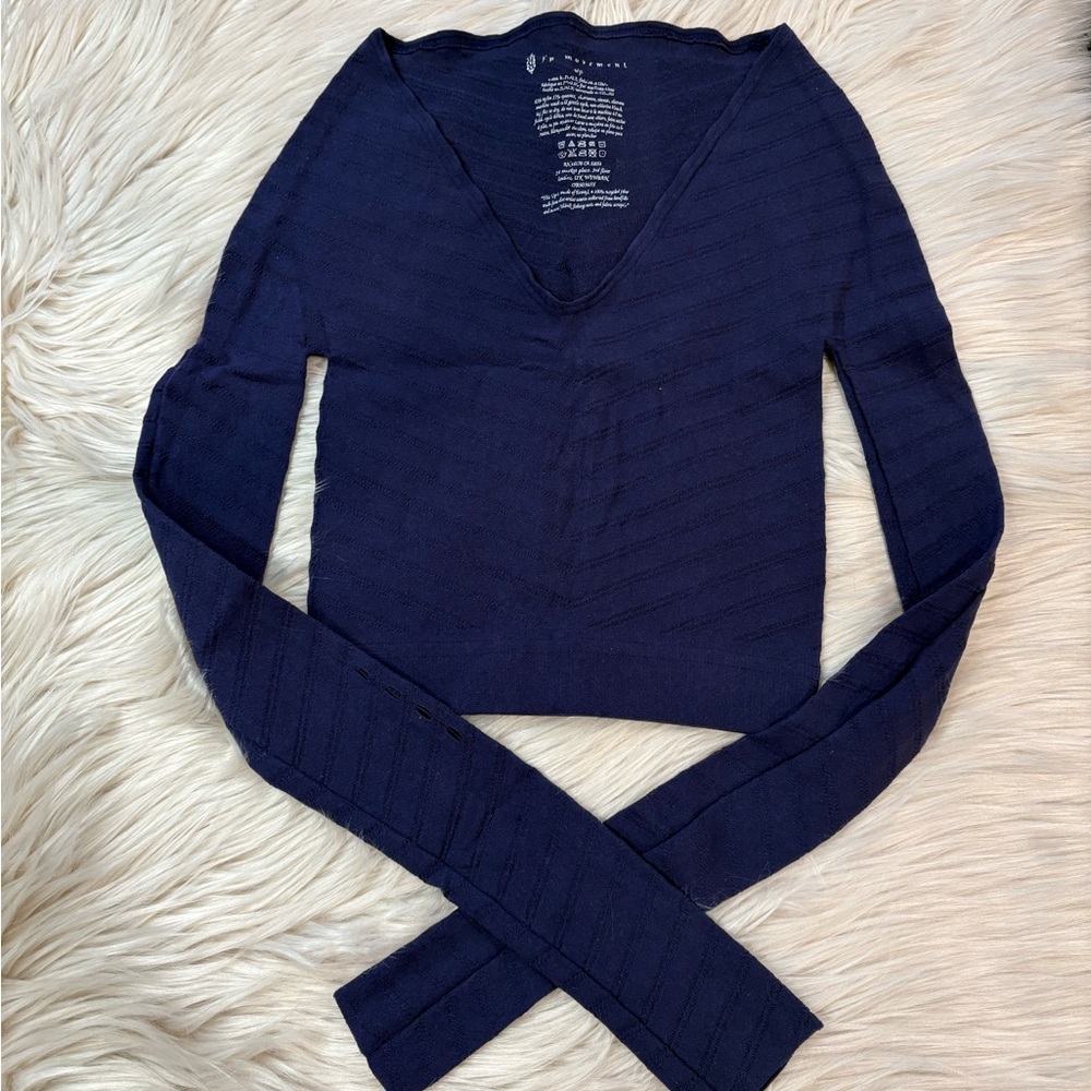 ❗️FREE PEOPLE Gone Adrift Seamless Long Sleeve Top